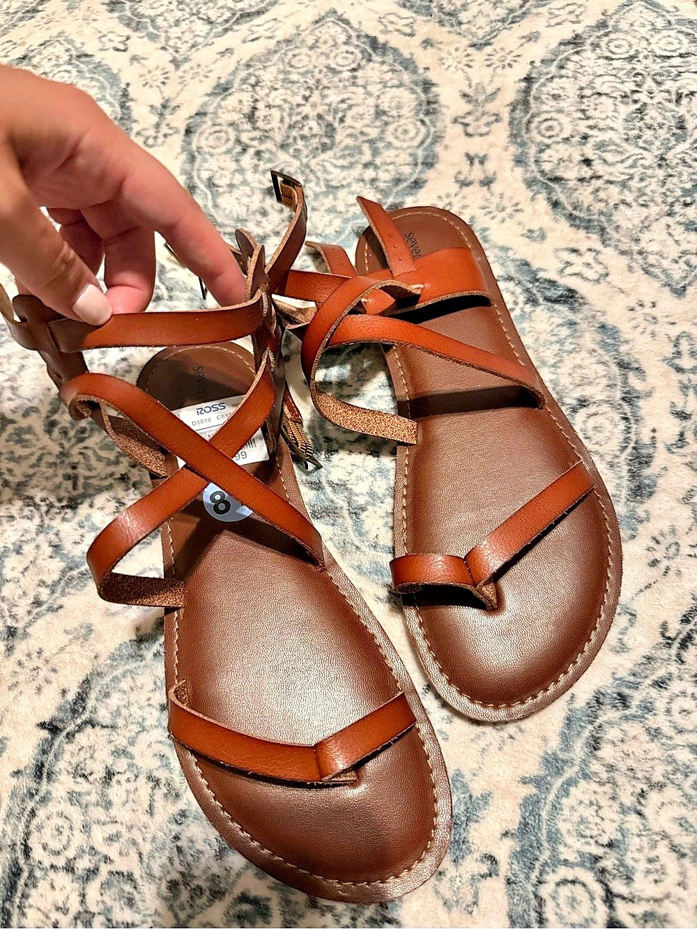 Seven Dials Strappy Sandals in Brown US 8.5 NWT